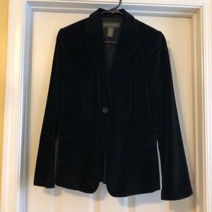 Banana Republic Black Velvet Blazer